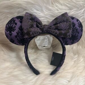 Disney Parks 2025 Haunted Mansion Purple Wallpaper Ears Headband NEW